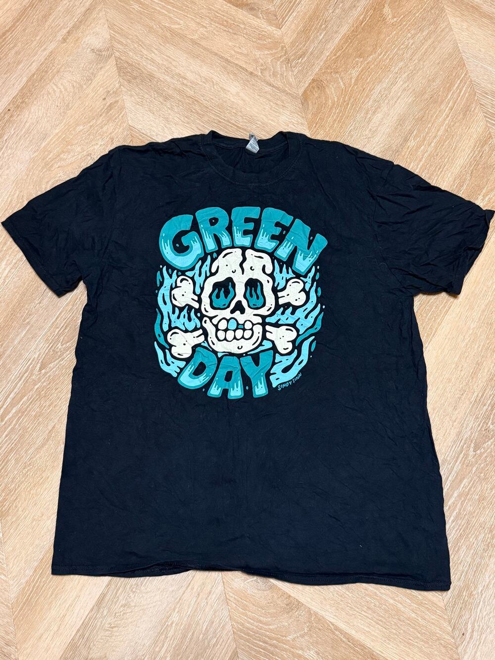 Green Day Sea Hear Now 2022 Sindy Sinn Skull Band Tee XL